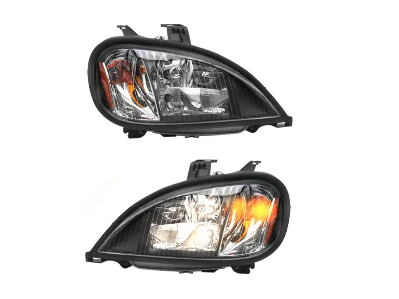 Freightliner Columbia04-17 headlights, set/2 only, black